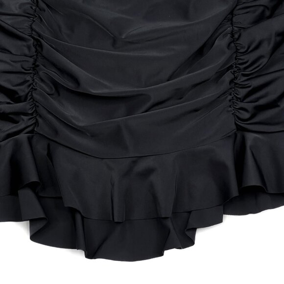 torrid High-Rise Short Ruched Swim Skirt With Brief Black Size 3 - NWOT - Picture 5 of 8